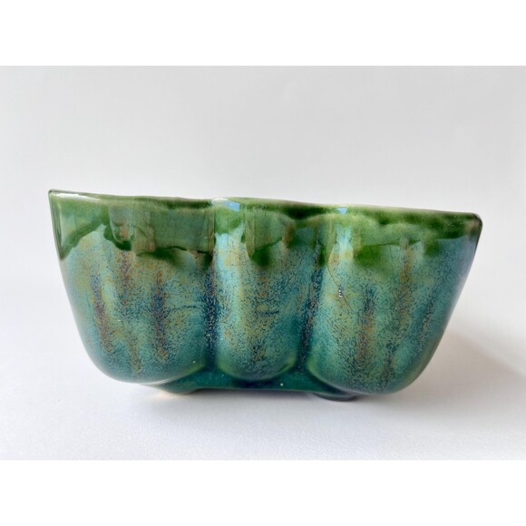 Green Mid-Century Vintage Planter | 1960s Emerald Pottery | Ungemach Pottery Co - Picture 3 of 8